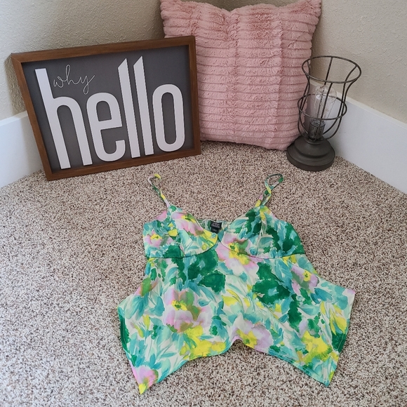 wild fable Tops - Women's Silky Handkerchief Hem Tank Top - Wild Fable Size Small